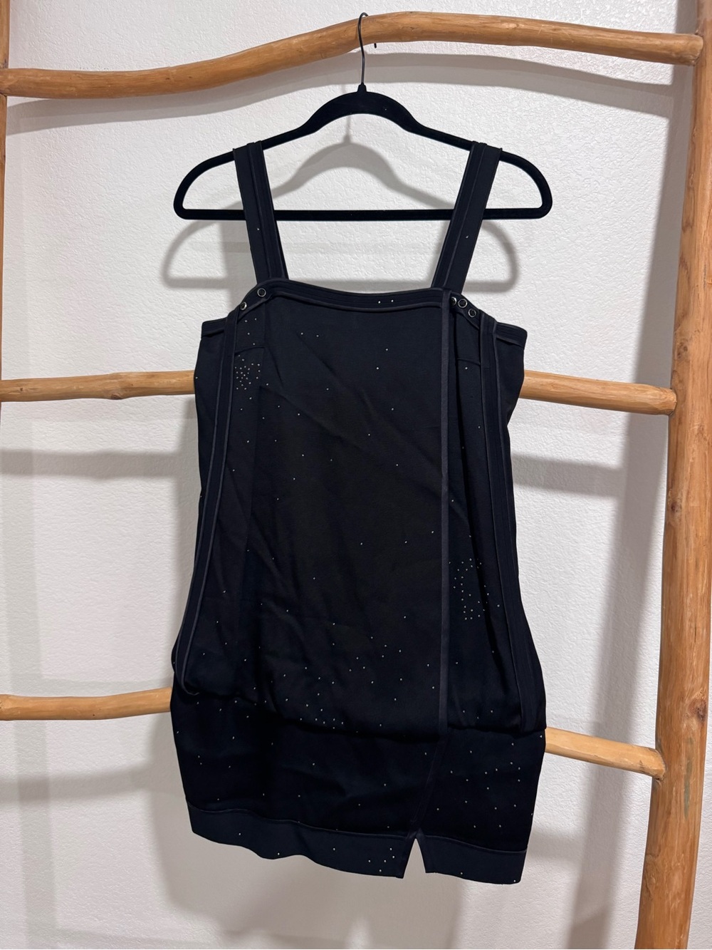 Marc Jacobs Black Rhinestone Embellished Mini Dress Size 0
